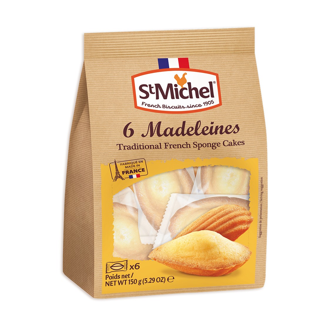 【St.Michel】瑪德蓮蛋糕(蛋奶素) 6入 (25g*6)